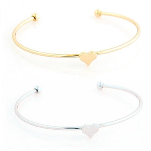 Moon Star Heart Crystal Charm Bracelet Set (4 pcs/set)