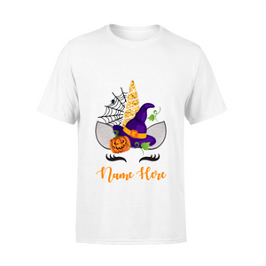 Funny personalized Halloween unicorn name standard T-shirt gift