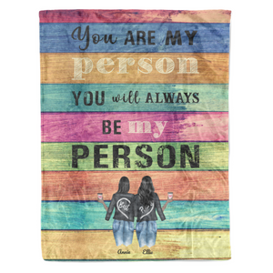 You will always be my person personalized coffee blanket gifts custom christmas blanket