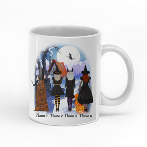Witches are always connected by heart personalised gift customized mug coffee mugs gifts custom christmas mugs