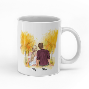 My heart is wherever you are personalised gift customized mug coffee mugs gifts custom christmas mugs, couple mug gift