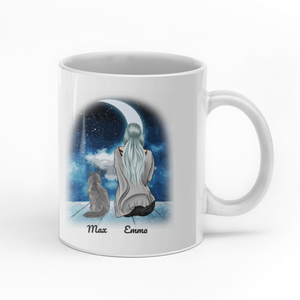 Life is better with a cat personalised gift customized mug coffee mugs gifts custom christmas mugs