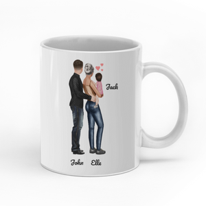 Our First Father's Day Together personalized coffee mugs gifts custom christmas mugs