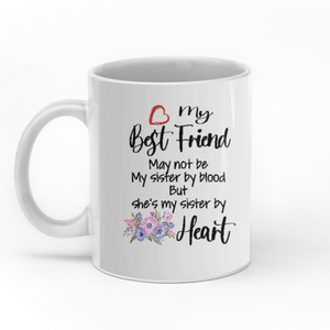 My Best Friend Is My Sister By Heart personalised gift customized mug coffee mugs gifts custom christmas mugs