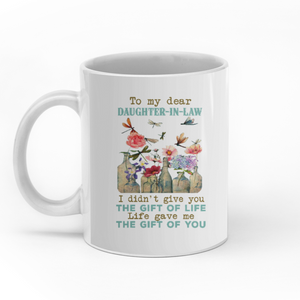 Life gave me the gift of you personalised gift customized mug coffee mugs gifts custom christmas mugs