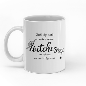 Witches are always connected by heart personalised gift customized mug coffee mugs gifts custom christmas mugs