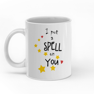 I put a spell on you personalised gift customized mug coffee mugs gifts custom christmas mugs