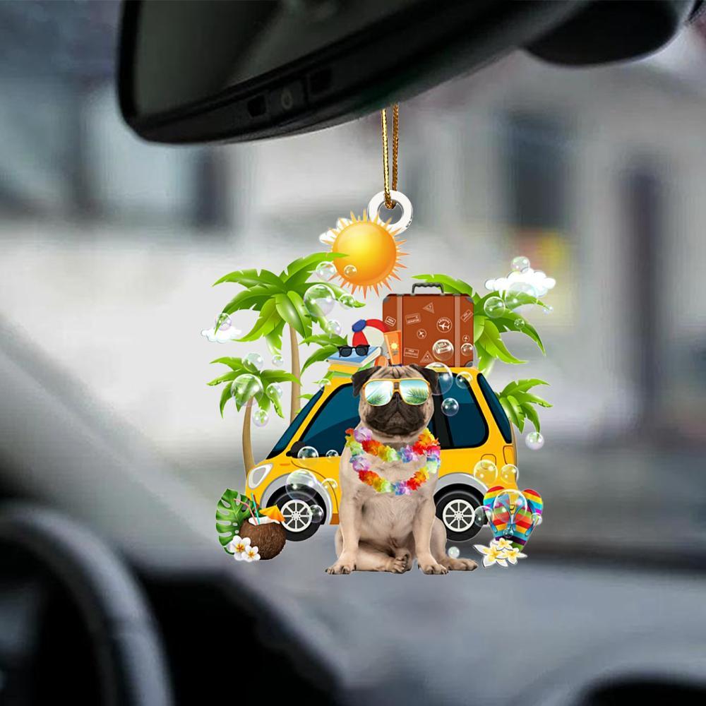 Pug 2-Nice Summer-Two Sided Ornament - Best gifts your whole family