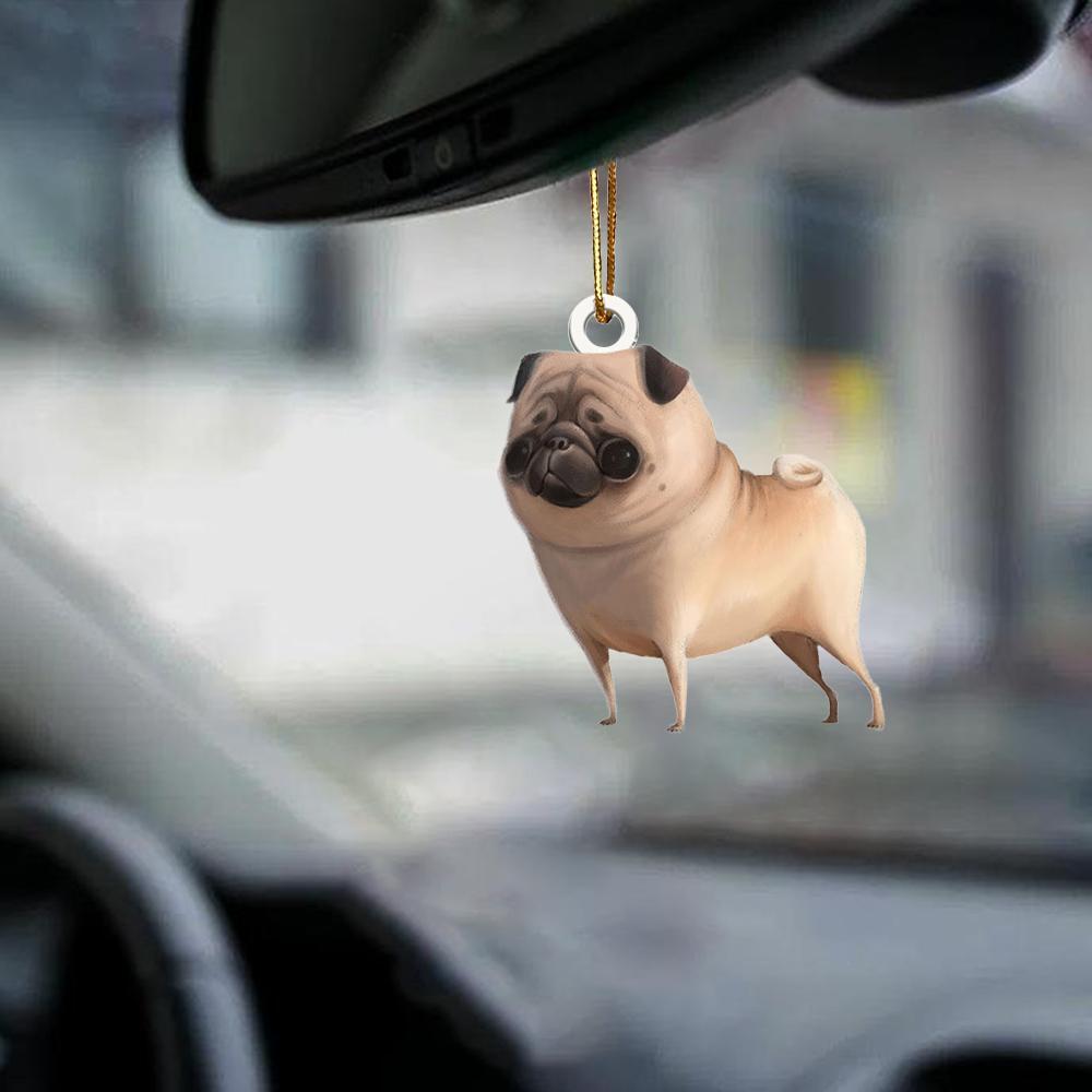 Pug-Look At Me-Two Sided Ornament - Best gifts your whole family