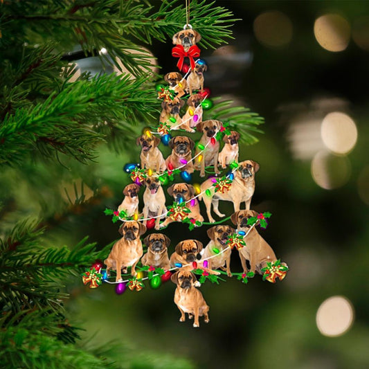 Puggle-Christmas Tree Lights-Two Sided Ornament - Best gifts your whole family
