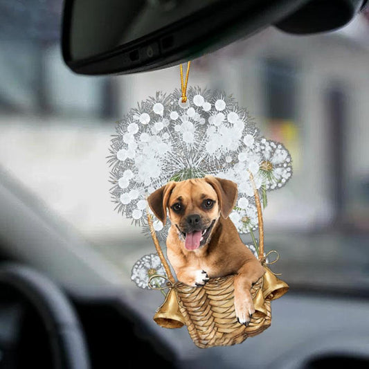 Puggle-Dandelion-Two Sided Ornament - Best gifts your whole family