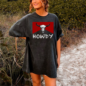 Howdy t shirt Western Graphic Tee oversize graphic tee cute western shirts boho western shirt southwest shirt midwest shirt nashville gift