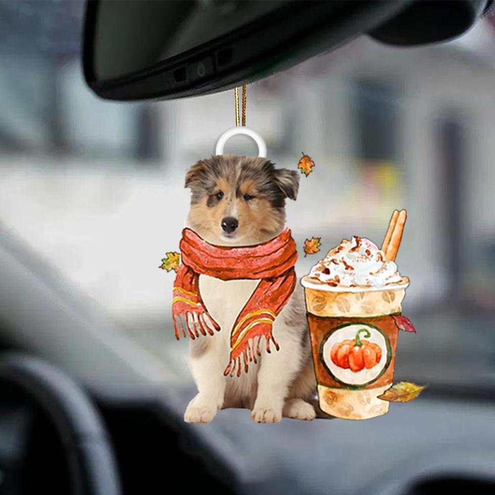 Rough Collie 1-Pumpkin Spice Kinda-Two Sided Ornament - Best gifts your whole family