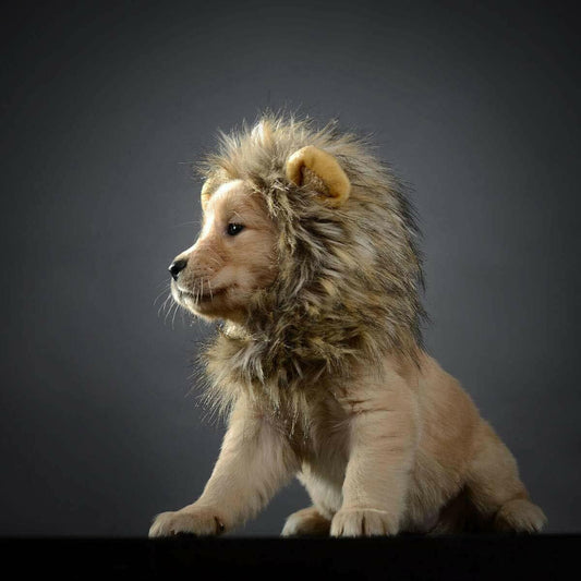 Pet Costume Lion Mane Wig for Cat Dog Halloween Christmas Party Fancy Dress up