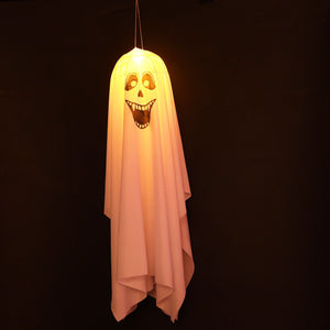 Halloween LED Hanging Orange Ghost Lights Indoor Outdoor Garden Party Bar Decor