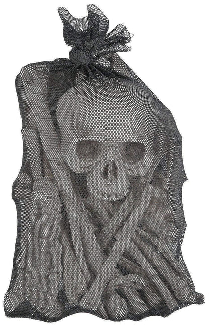 Bag of Skeleton Bones 28 Piece Set Halloween Decor