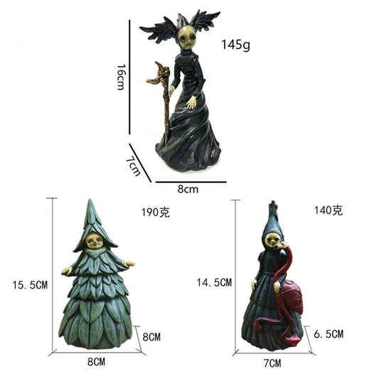 Halloween Statue Witches Decoration Horror Props Hot Sale Nightmare Witch