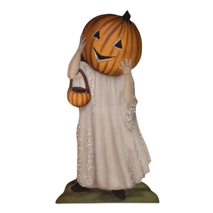 Bethany Lowe Ghost Jack Lantern Dummy Board Trick Or Treat Vntg Halloween Decor