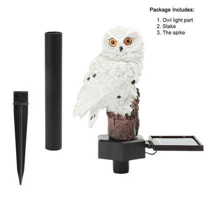 Solar Power LED Owl Parrot Lawn Light Outdoor Garden Landscape Lamp Halloween US