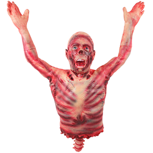 Halloween Scary Prop Hanging Corpse Haunted House 37" Body Torso Party Decor