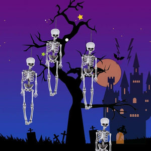 16In Halloween Skeleton Life Size Realistic Human Bones For Party Decoration US