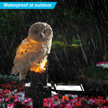 Solar Power LED Owl Parrot Lawn Light Outdoor Garden Landscape Lamp Halloween US