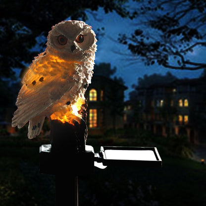 Solar Power LED Owl Parrot Lawn Light Outdoor Garden Landscape Lamp Halloween US