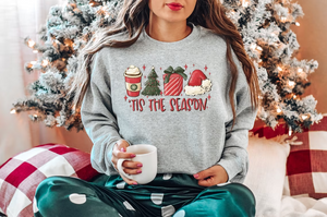 Tis The Season Sweatshirt, Christmas Tis The Season Sweatshirt, Merry Christmas Sweatshirt, Christmas Sweatshirt, Cute Winter Sweatshirt