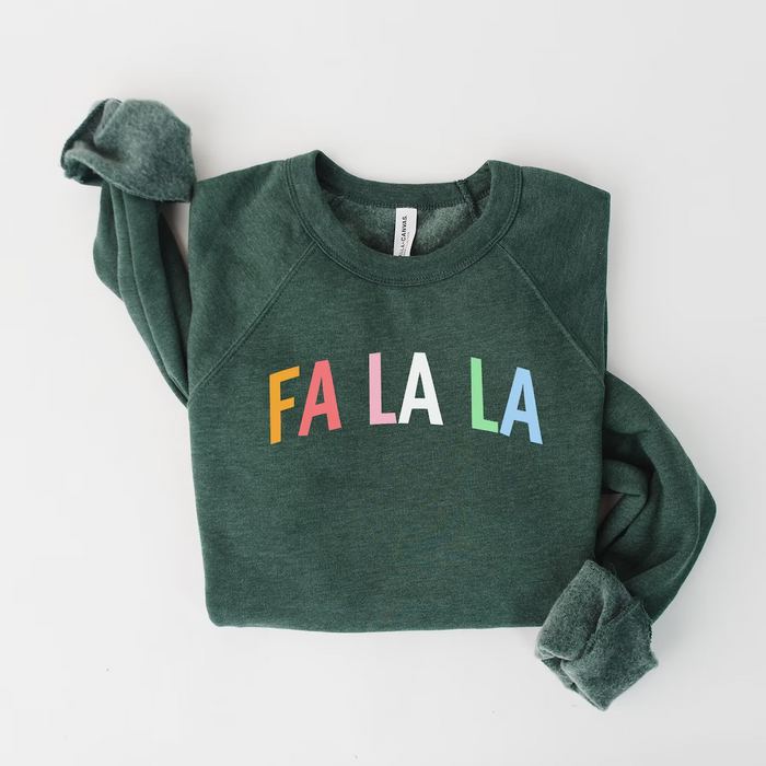 Christmas Sweatshirt, Fa La La Sweatshirt, Christmas Morning Sweatshirt, Festive Sweatshirt