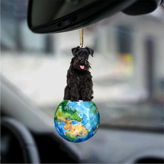 Schnauzer-Around My Dog-Two Sided Ornament - Best gifts your whole family