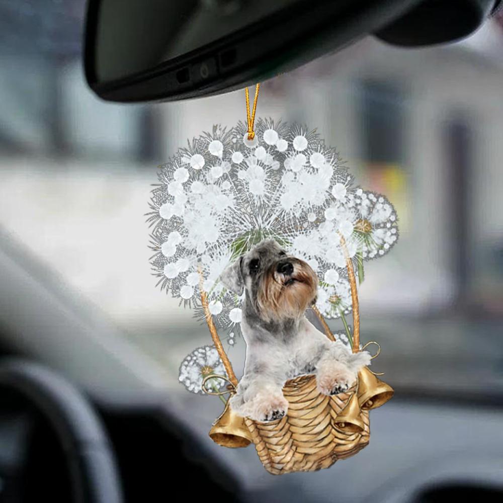 Schnauzer-Dandelion-Two Sided Ornament - Best gifts your whole family