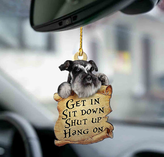 Schnauzer Get In Schnauzer Lover Dog Moms Two Sided Ornament - Best gifts your whole family