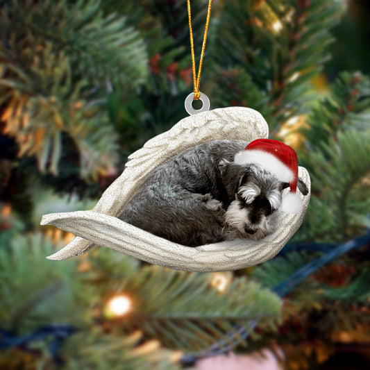 Schnauzer Sleeping Angel Christmas Ornament Dog Christmas Hanging Ornament - Best gifts your whole family