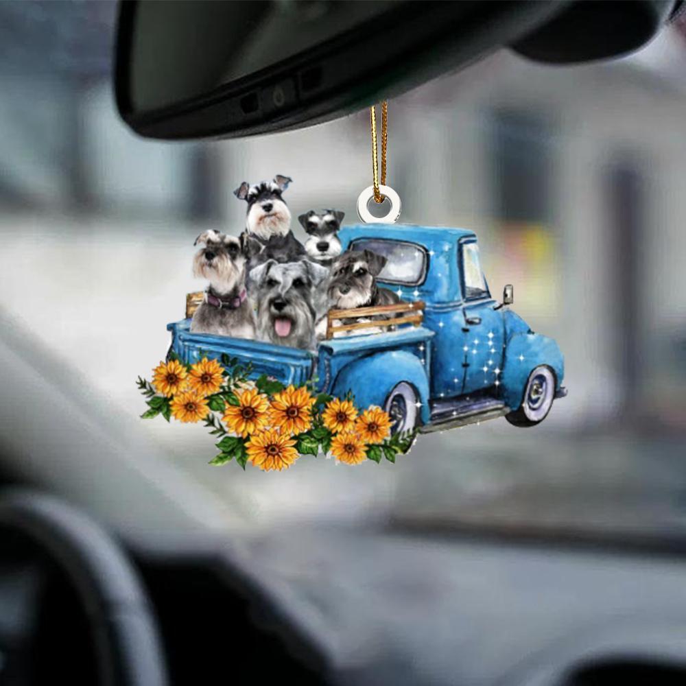 Schnauzer -Take The Trip Classic- Two Sided Ornament - Best gifts your whole family