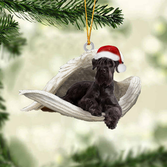Schnauzer02 Sleeping Angel Christmas Ornament Godmerc - Best gifts your whole family