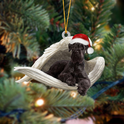 Schnauzer02 Sleeping Angel Christmas Ornament Godmerc - Best gifts your whole family