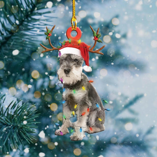 Schnauzer2 Christmas Shape Ornament - Best gifts your whole family