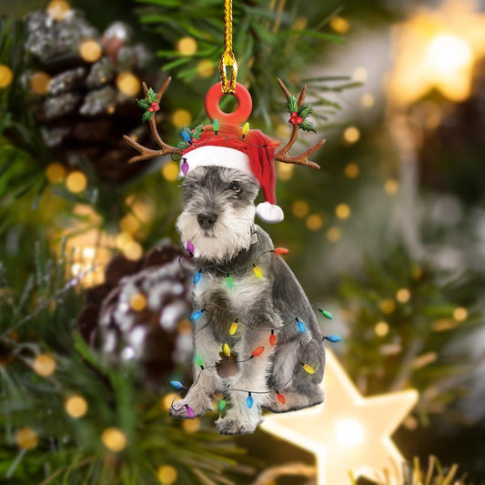 Schnauzer2 Christmas Shape Ornament - Best gifts your whole family