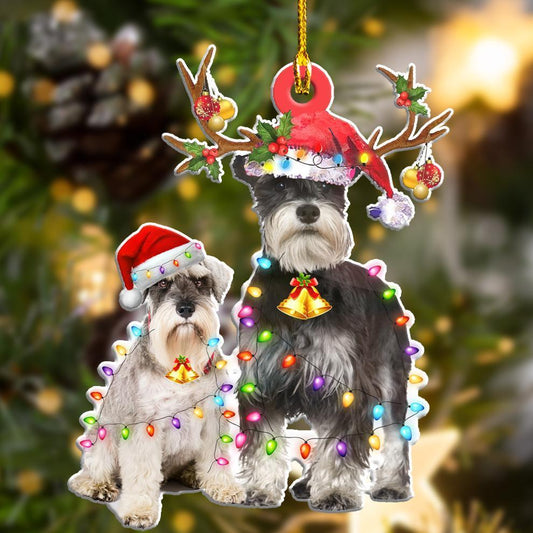 Schnauzer3 Christmas Shape Ornament - Best gifts your whole family