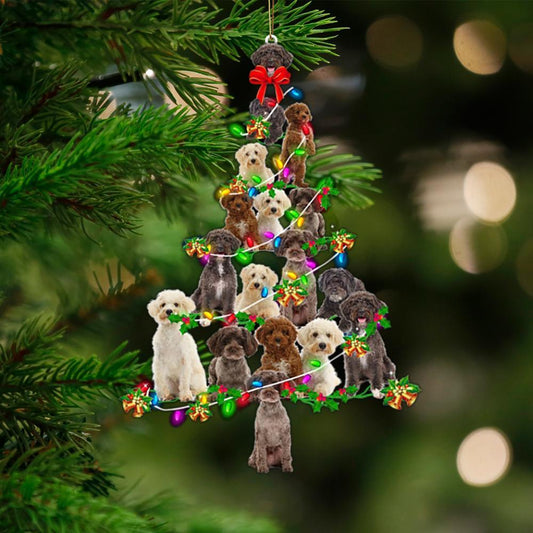 Schnoodle-Christmas Tree Lights-Two Sided Ornament - Best gifts your whole family