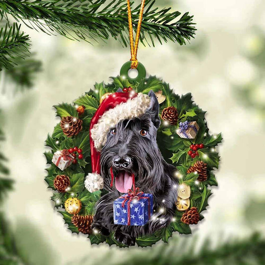 Scottish Terrier and Christmas gift for her gift for him gift for Scottish Terrier lover ornament, Christmas Ornament - Best gifts your whole family