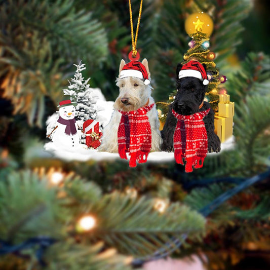 Scottish Terrier Christmas Ornament Christmas Tree Hanging Acrylic Ornament Gift - Best gifts your whole family