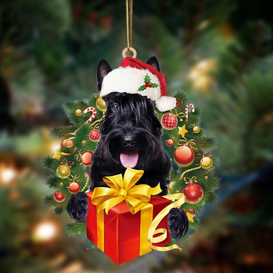 Scottish Terrier-Dogs Give Gifts Hanging Ornament - Best gifts your whole family
