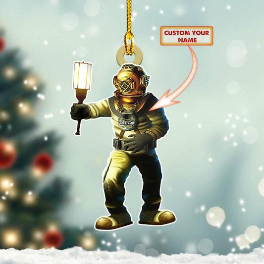 Scuba Diving Ornament - Scuba Diving Gift Scuba Diver Gift - 79 - QB95 Car Ornament - Best gifts your whole family