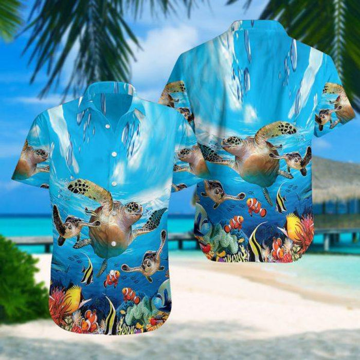 Sea Turtle Hawaiian Shirt,Hawaiian Shirt Gift,Christmas Gift