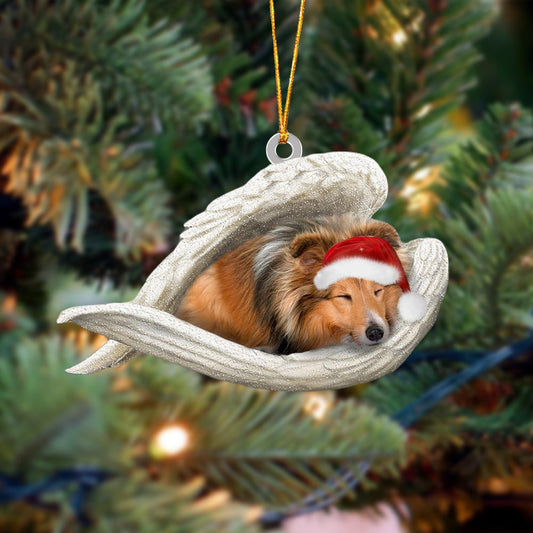 Sheltie Sleeping Angel Christmas Ornament Godmerc - Best gifts your whole family