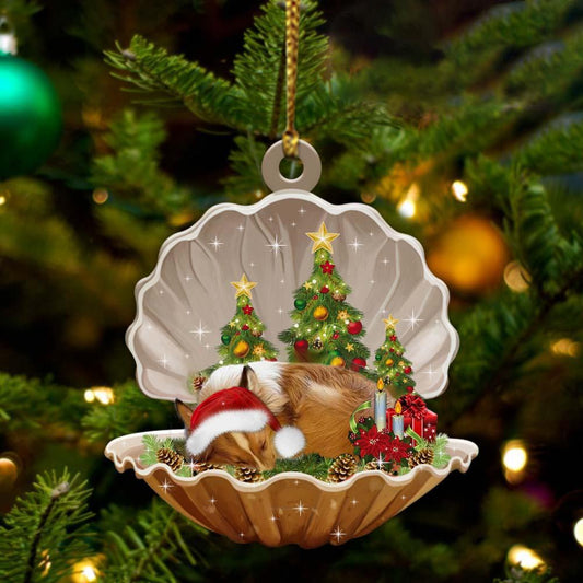 Sheltie3-Sleeping Pearl In Christmas Two Sided Ornament - Best gifts your whole family