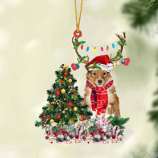 Shetland Sheepdog 2-Christmas Tree Gift Hanging Ornament - Best gifts your whole family