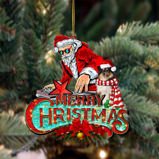 Shetland Sheepdog-Christmas Rock Two Sided Ornament - Best gifts your whole family