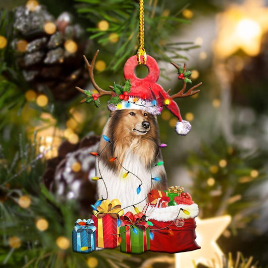 Shetland Sheepdog Christmas Shape Ornament - Best gifts your whole family